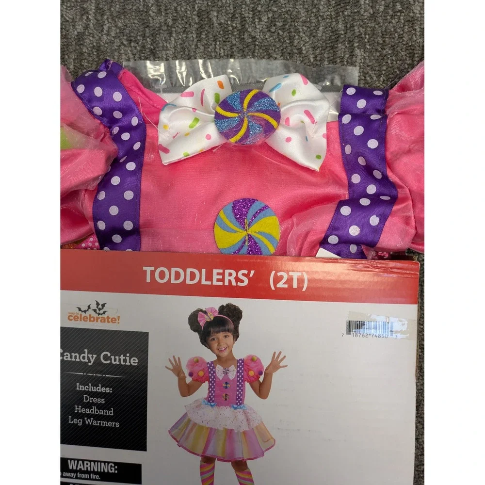 Celebrate Candy Cutie Toddler Girls Halloween Costume‎ Dress 2T